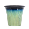 Artisan Glazed Planters - High-Gloss Tapered Pots