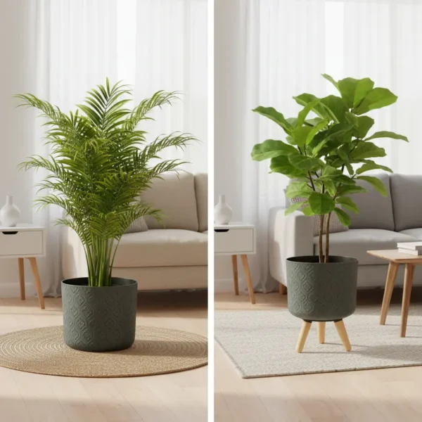 Diamond Embossed Decorative Planters