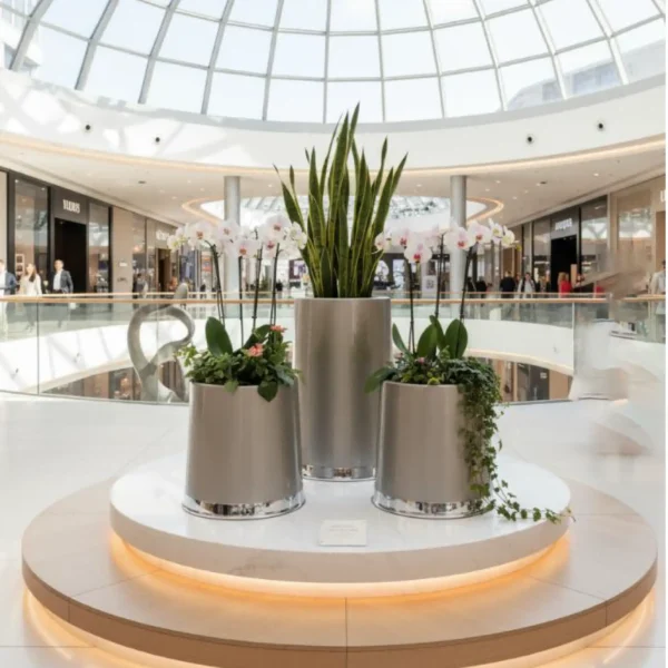 High-Gloss Luxury Planters - Modern Tall Decorative Pots