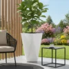 Self‑Watering Painted Pot Series  – Modern Geometric Indoor & Outdoor Planters with Built‑In Water Reservoir