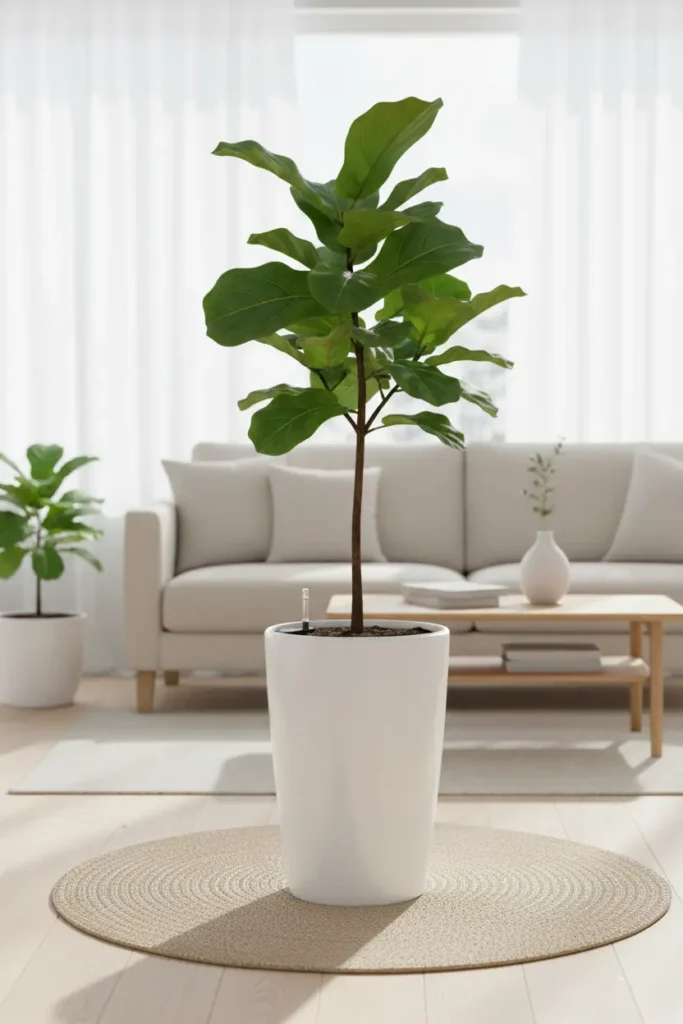 Metallic Gloss Self-Watering Planters
