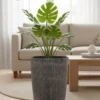 Vertical Rain Texture Planters - Distressed Industrial Texture Pots