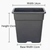 Heavy Duty Square Plastic Gallon Nursery Pots (1 Gal to 10 Gal)