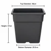 Heavy Duty Square Plastic Gallon Nursery Pots (1 Gal to 10 Gal)