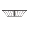 1000W 1.8m 10-bar foldable full spectrum LED plant grow light fixture in black aluminum