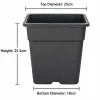 Heavy Duty Square Plastic Gallon Nursery Pots (1 Gal to 10 Gal)