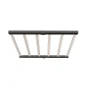 720W 180-degree foldable 6-bar LED grow light fixture in black aluminum housing with full spectrum diodes