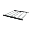 720W 180-degree foldable 6-bar LED grow light fixture in black aluminum housing with full spectrum diodes