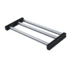 720W 180-degree foldable 6-bar LED grow light fixture in black aluminum housing with full spectrum diodes