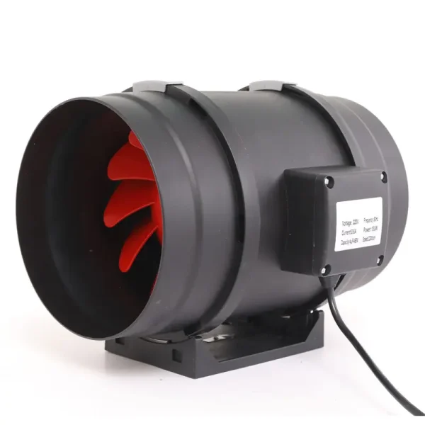 Mixed-Flow Plastic Inline Duct Fan (4" - 12") – High-Static Pressure Hydroponic & HVAC Exhaust Fan