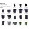 Heavy Duty PP Plastic Gallon Nursery Pots (0.5 Gal to 25 Gal)