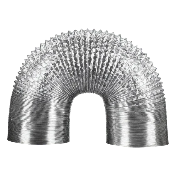 flexible-aluminum-air-duct-non-insulated-ventilation-hose Flexible Aluminum Air Duct Non-Insulated Ducting 4 6 8 10 12 14 Inch for HVAC & Grow Room Ventilation