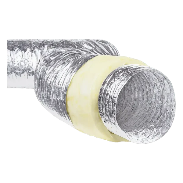 fully insulated flexible duct detail Fully Insulated Flexible Air Duct Thermal Insulation Ducting Hose 4 6 8 10 12 14 Inch