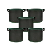 Heavy duty nonwoven fabric grow bags with handles in multiple gallon sizes