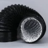 PVC Combi Flexible Ducting Heavy Duty Dual Layer Air Duct Hose Gray Black 4 6 8 10 12 14 Inch