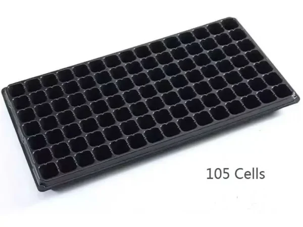 High-Density 128 & 200 Cells Nursery Plug Tray – Standard 54x28 cm Seedling Starter Tray for Greenhouse Seed Germination, Microgreens & Vegetable Propagation