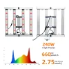 240W Full Spectrum LED Grow Light PPF 240W Full Spectrum LED Grow Light Bar Frame – High-Efficacy 2.5 μmol/J (660 μmol/s PPF, 660nm Deep Red & 730nm Far Red, AC 110-277V Input, 838x839mm Frame for 2x2ft Canopy Coverage)