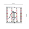 240W Full Spectrum LED Grow Light-dimensions 240W Full Spectrum LED Grow Light Bar Frame – High-Efficacy 2.5 μmol/J (660 μmol/s PPF, 660nm Deep Red & 730nm Far Red, AC 110-277V Input, 838x839mm Frame for 2x2ft Canopy Coverage)