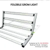 500W foldable LED grow light-foldable 500W Full Spectrum Foldable LED Grow Light 6-Bar Frame – Ultra-High Efficacy 2.75 μmol/J (1375 μmol/s PPF, 660nm Red & 730nm Far-Red IR, 180° Foldable Design, AC 110-277V for 3x3ft Canopy Coverage)