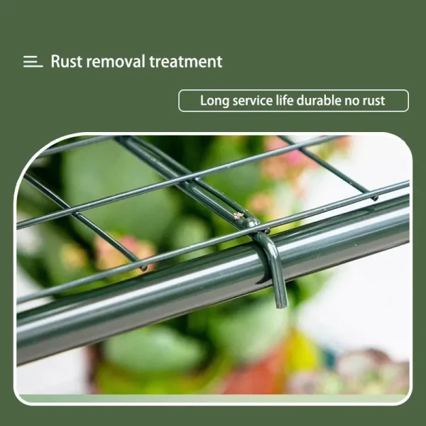 Portable Mini Greenhouse with Heavy-Duty Reinforced PE Cover – 2, 3, 4, 5 Tier Adjustable Plant Stand & Seed Starting Rack for Indoor & Outdoor Garden