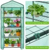 Portable Mini Greenhouse with Heavy-Duty Reinforced PE Cover – 2, 3, 4, 5 Tier Adjustable Plant Stand & Seed Starting Rack for Indoor & Outdoor Garden