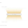 Diagram of two-sided light emission above and below the fixture